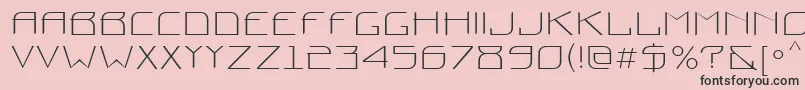 ProunNormal Font – Black Fonts on Pink Background