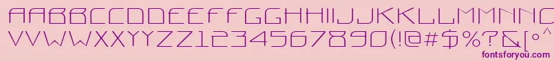 ProunNormal Font – Purple Fonts on Pink Background