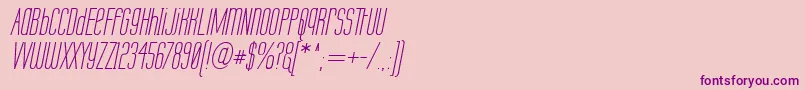 LabtopUnicaseItalic-Schriftart – Violette Schriften auf rosa Hintergrund