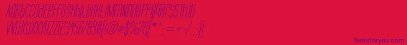 LabtopUnicaseItalic-Schriftart – Violette Schriften auf rotem Hintergrund