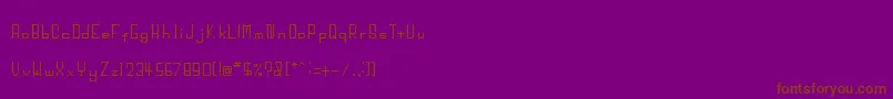 Шрифт BigHead – коричневые шрифты на фиолетовом фоне