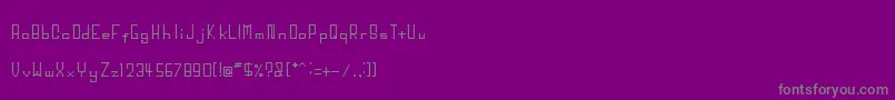 BigHead Font – Gray Fonts on Purple Background
