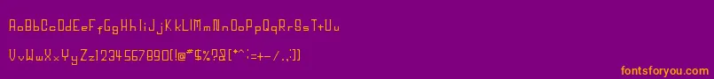 Шрифт BigHead – оранжевые шрифты на фиолетовом фоне