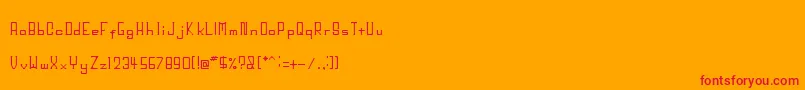 フォントBigHead – オレンジの背景に赤い文字
