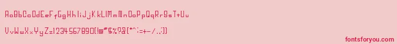 フォントBigHead – ピンクの背景に赤い文字
