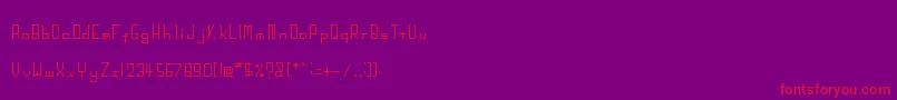 フォントBigHead – 紫の背景に赤い文字