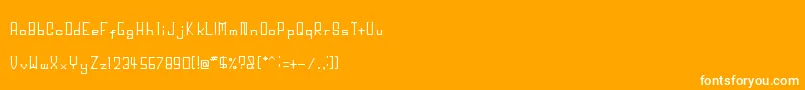 フォントBigHead – オレンジの背景に白い文字