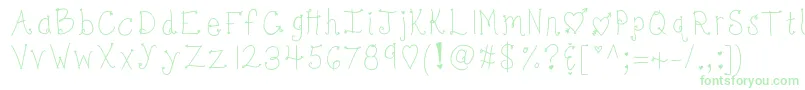 Kbbonjoursweetheart Font – Green Fonts