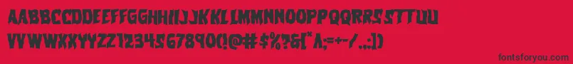Vorvolaka Font – Black Fonts on Red Background