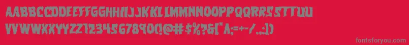 フォントVorvolaka – 赤い背景に灰色の文字