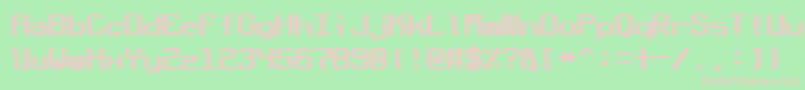 DotboundaryFixed Font – Pink Fonts on Green Background