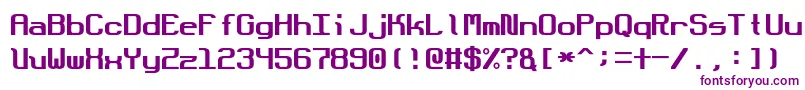 DotboundaryFixed Font – Purple Fonts on White Background