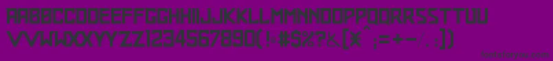 Police Railroader – polices noires sur fond violet