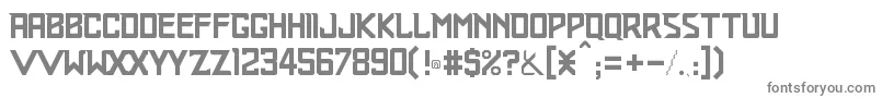 Railroader Font – Gray Fonts on White Background