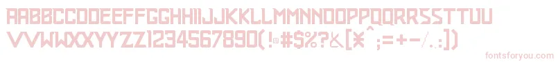 Railroader Font – Pink Fonts on White Background
