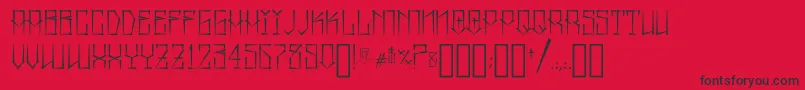 MexicanPrideByAspekhndz-Schriftart – Schwarze Schriften auf rotem Hintergrund