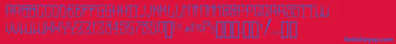 Шрифт MexicanPrideByAspekhndz – синие шрифты на красном фоне