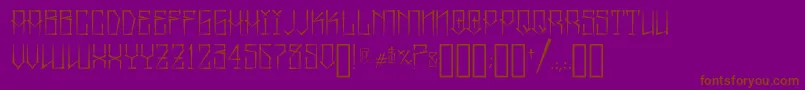 フォントMexicanPrideByAspekhndz – 紫色の背景に茶色のフォント
