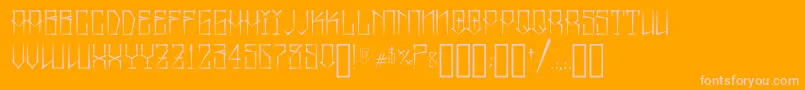 Шрифт MexicanPrideByAspekhndz – розовые шрифты на оранжевом фоне