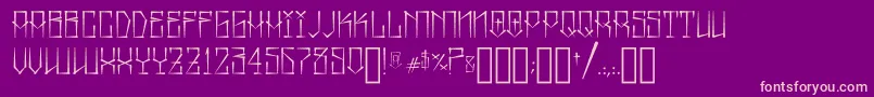 MexicanPrideByAspekhndz-fontti – vaaleanpunaiset fontit violetilla taustalla