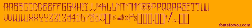 MexicanPrideByAspekhndz Font – Purple Fonts on Orange Background