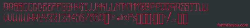 MexicanPrideByAspekhndz Font – Red Fonts on Black Background