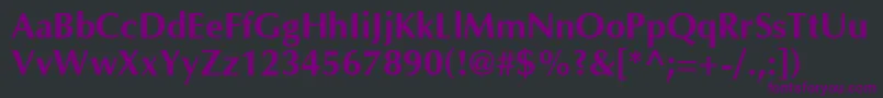 fuente Optima ffy – Fuentes Moradas Sobre Fondo Negro