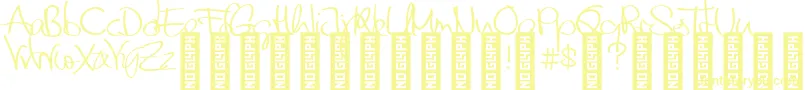FriendsDemo-Schriftart – Gelbe Schriften