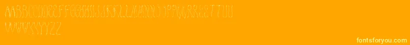 Czcionka Honey ffy – żółte czcionki na pomarańczowym tle