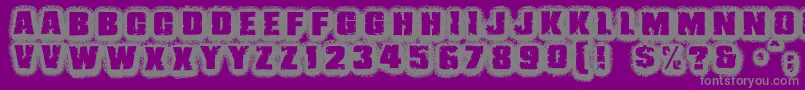 JmhBelicosa Font – Gray Fonts on Purple Background
