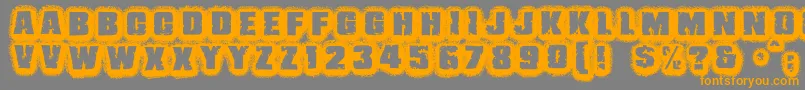 Police JmhBelicosa – polices orange sur fond gris