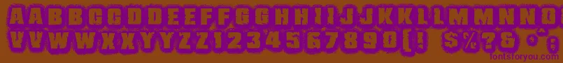 JmhBelicosa Font – Purple Fonts on Brown Background