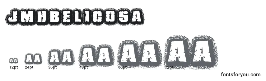 Größen der Schriftart JmhBelicosa