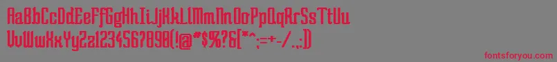 Sobad ffy Font – Red Fonts on Gray Background