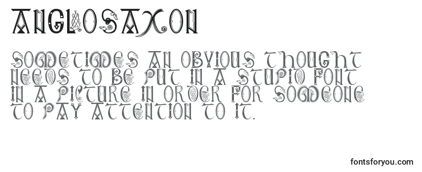 Шрифт Anglosaxon
