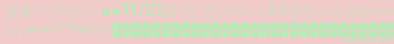BellaKDingsAreCool Font – Green Fonts on Pink Background