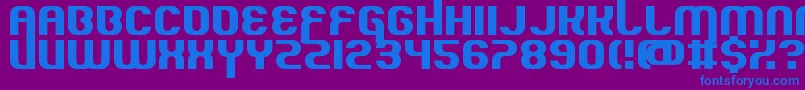 Шрифт QuousInno – синие шрифты на фиолетовом фоне