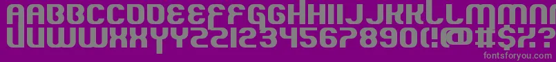 QuousInno Font – Gray Fonts on Purple Background