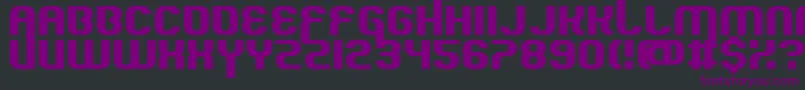 Шрифт QuousInno – фиолетовые шрифты на чёрном фоне