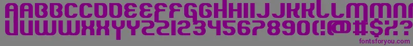 Шрифт QuousInno – фиолетовые шрифты на сером фоне