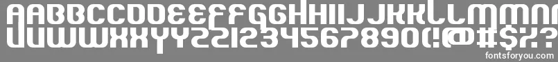フォントQuousInno – 灰色の背景に白い文字