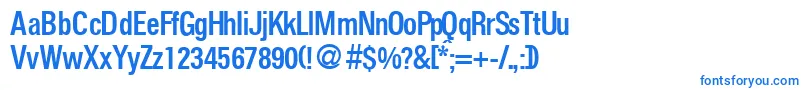 FoldersmeddbNormal Font – Blue Fonts on White Background