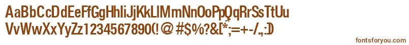 FoldersmeddbNormal Font – Brown Fonts on White Background