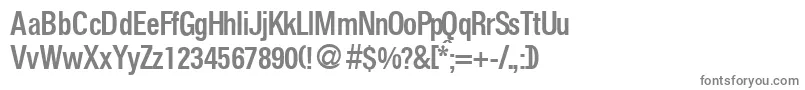Шрифт FoldersmeddbNormal – серые шрифты на белом фоне