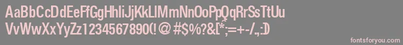 FoldersmeddbNormal Font – Pink Fonts on Gray Background