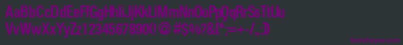 FoldersmeddbNormal Font – Purple Fonts on Black Background