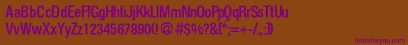 FoldersmeddbNormal Font – Purple Fonts on Brown Background