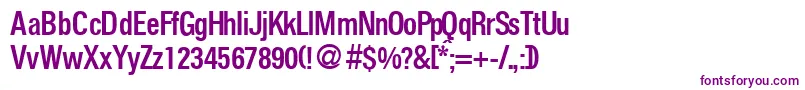 FoldersmeddbNormal Font – Purple Fonts on White Background