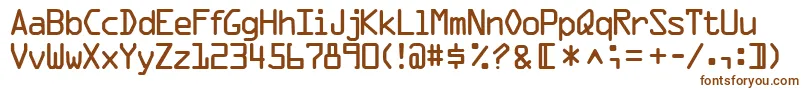 フォントOcr1sskRegular – 茶色のフォント