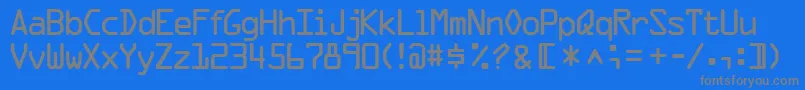 fuente Ocr1sskRegular – Fuentes Grises Sobre Fondo Azul